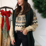 Z Supply oversized scarf in green displayed folded, highlighting soft fabric and generous warmth.