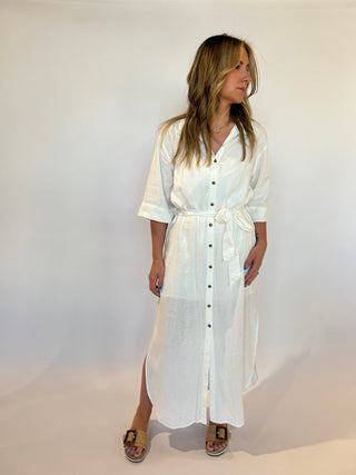 Brise Linen Midi Dress