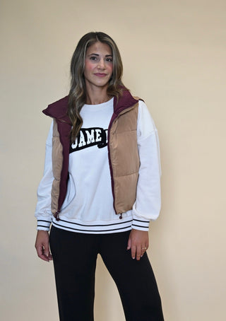 Oversized Game Day Sweatshirt