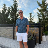 Summer Vibes Print Golf Shirt