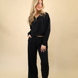 Downtown Half Zip Sweatshirt