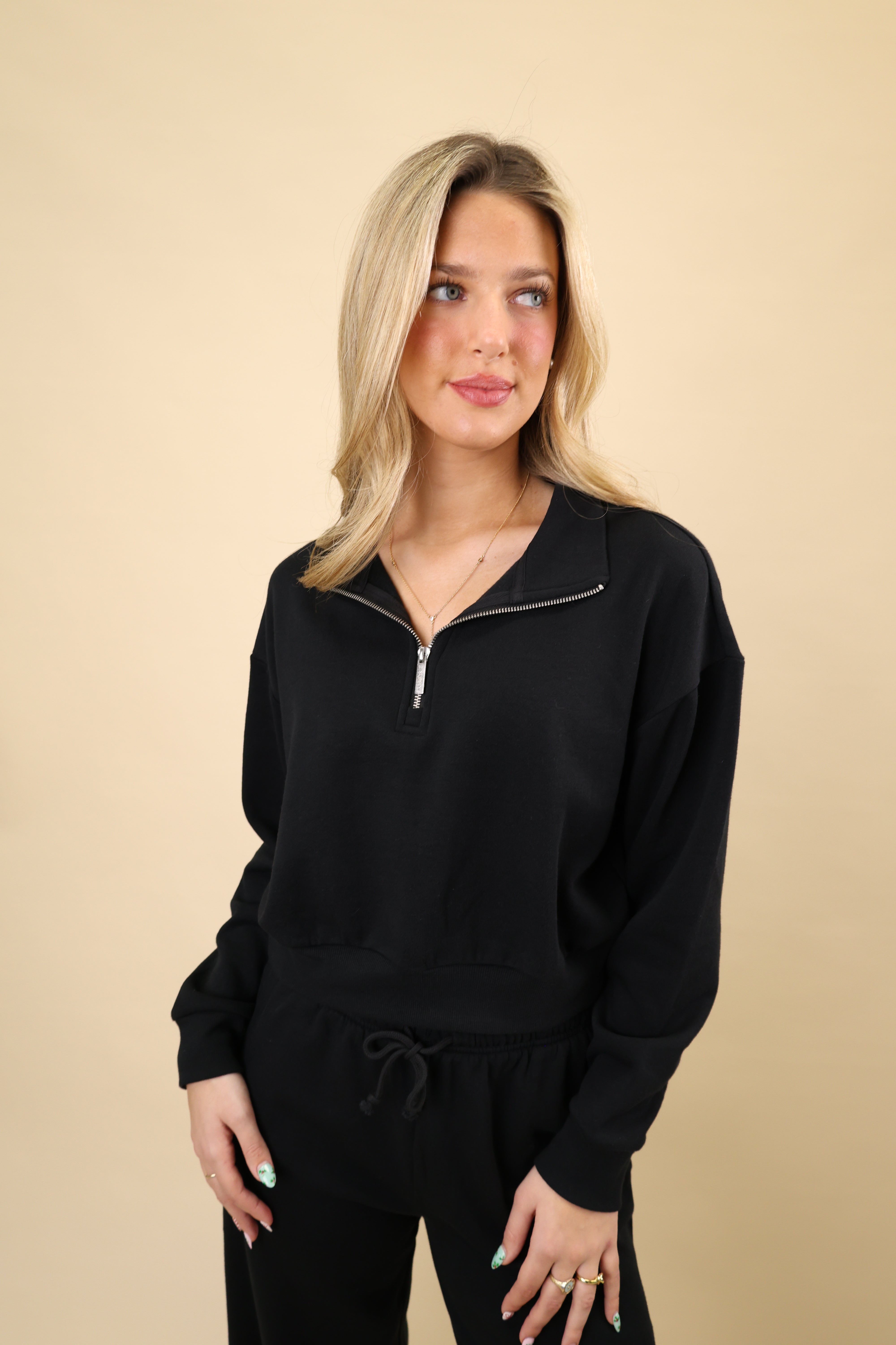 Downtown Half Zip Sweatshirt – Shear Boutique