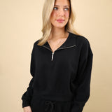 Downtown Half Zip Sweatshirt
