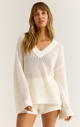 Kiami Crochet Sweater - White