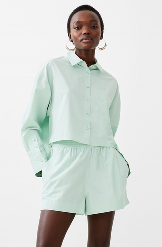 Poplin Cropped Shirt