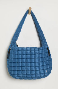 Quilted Carryall Bag: Deep Teal