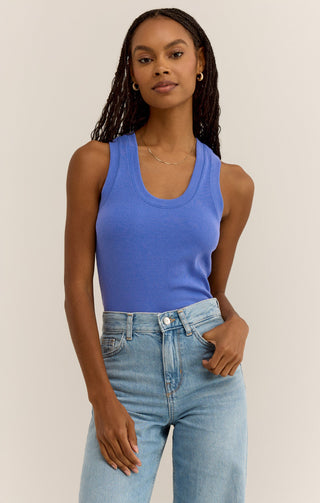 Sirena Rib Tank - Blue Wave