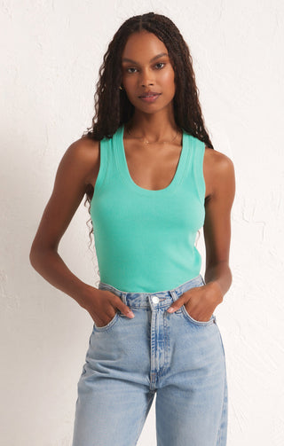 Sirena Rib Tank - Cabana Green