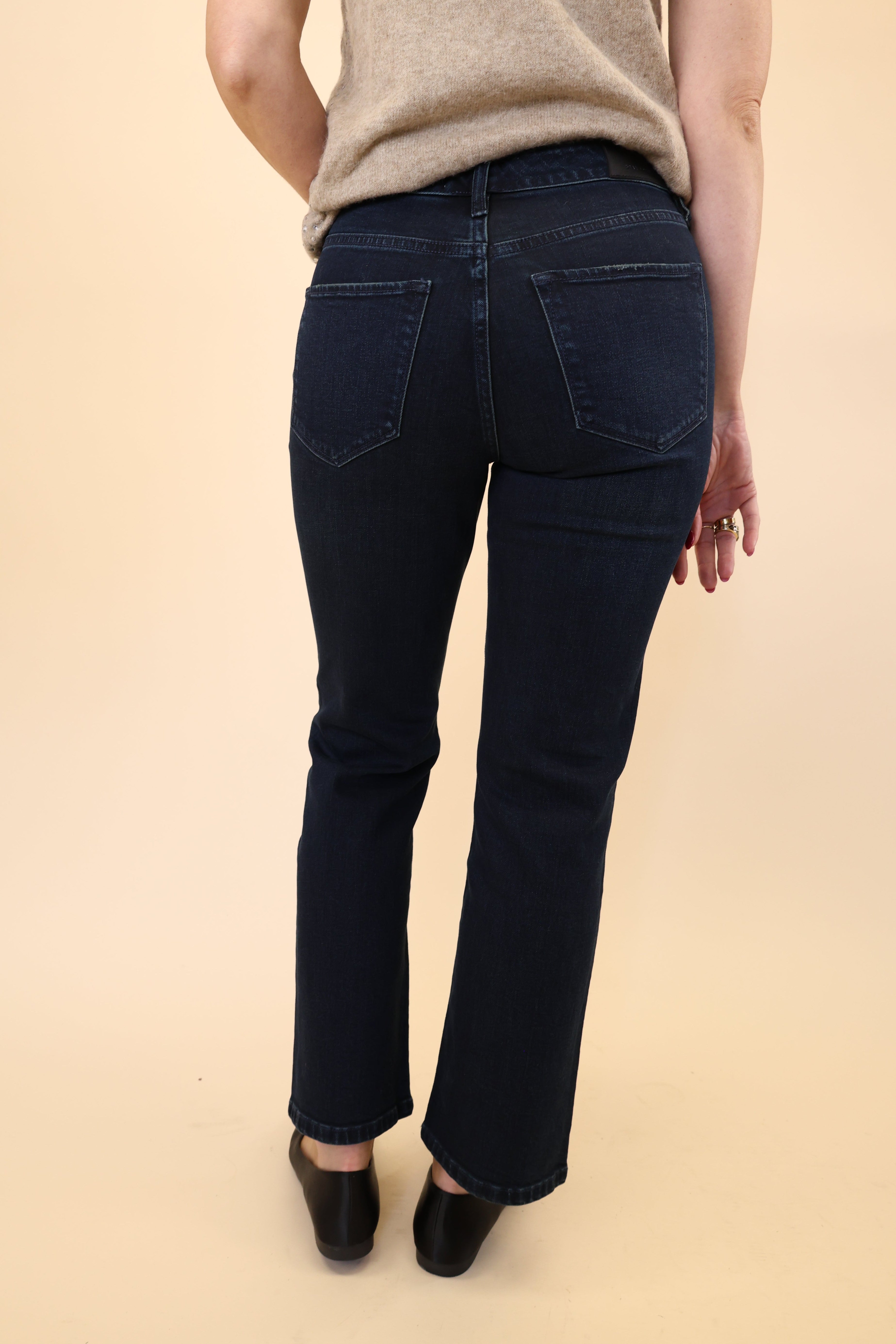 Dear John mid-to-high rise straight-leg jeans offering a classic, versatile fit.