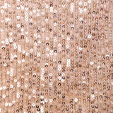 Z Supply women’s Paulina dress in shimmering rose gold sequins, ankle-length, scoop neck, spaghetti straps.
