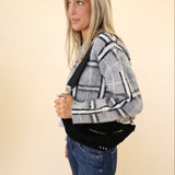 Susie Suede Bum Bag: Black