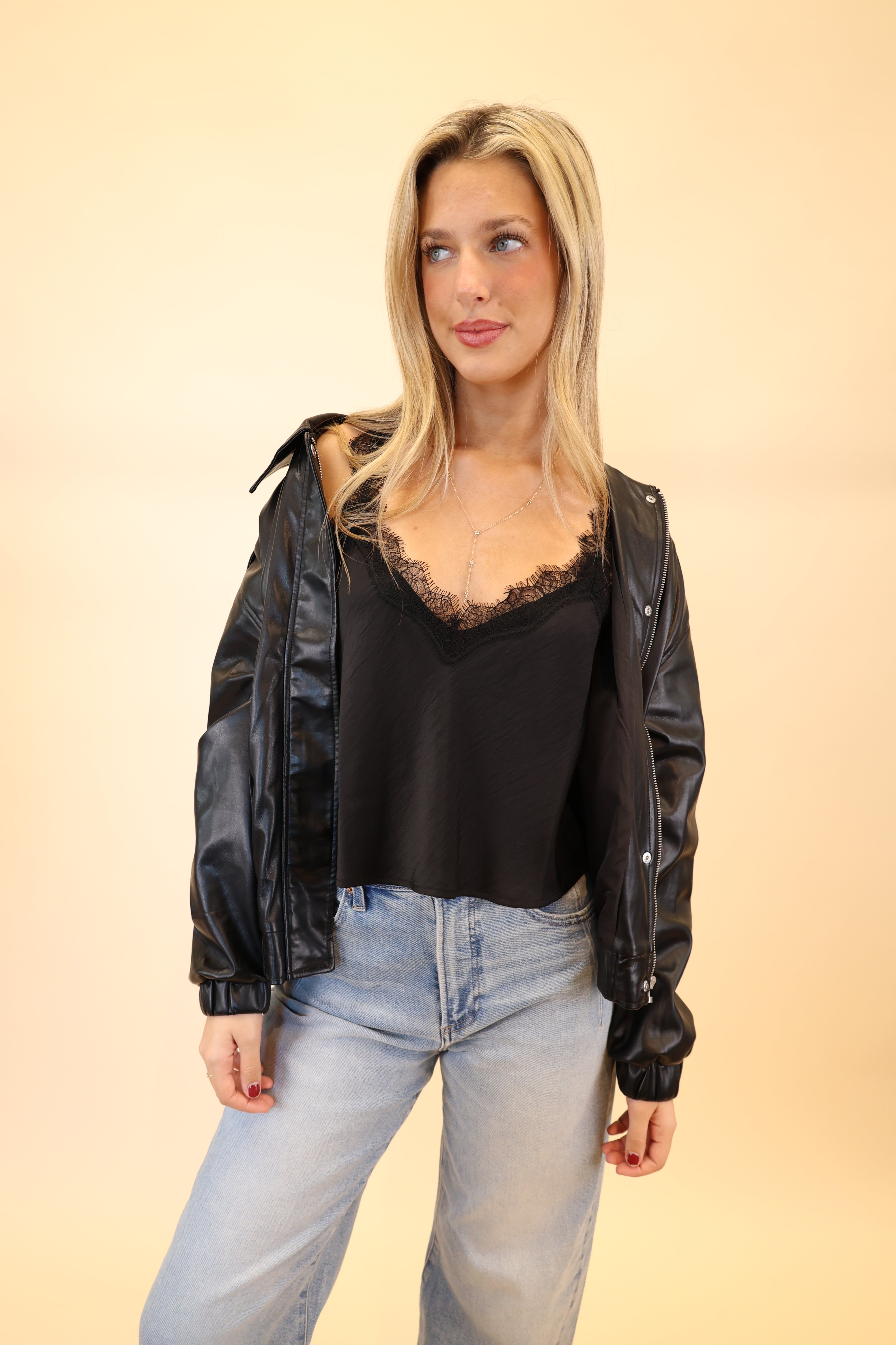 Uma Lace Satin Cami – Shear Boutique