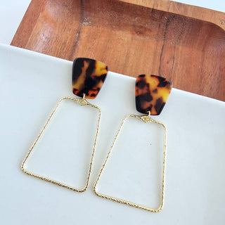 Ariana Earrings - Tortoise // Christmas, Jewelry, Gifts