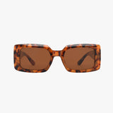 BREEZE AMBER Polarized Rectangle Square Fashion Sunglasses