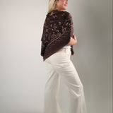 Sasha Oversized Bandana Scarf: Cafe