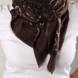 Sasha Oversized Bandana Scarf: Cafe