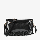 Jessica Stadium Clear Crossbody Bag – Chain Strap