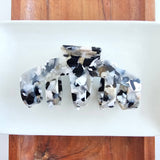 Catherine Hair Claw - Ivory & Slate // Clip