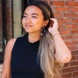 Avery Earrings - Midnight Opal
