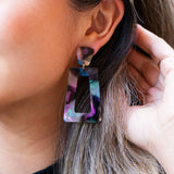 Avery Earrings - Midnight Opal