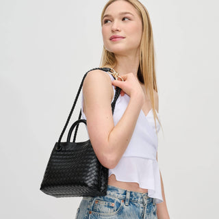 Blakely Woven Crossbody - Black