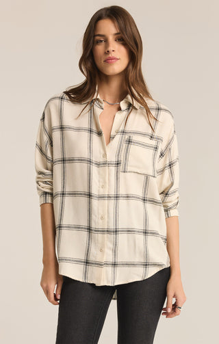 River Plaid Button up