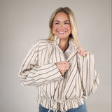 Devon Balloon Striped Jacket