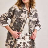 Cow Print Oversized Shacket