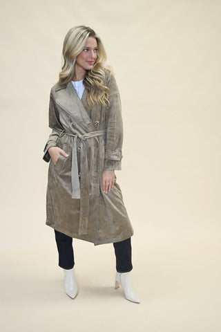 Dorian Suede Trench