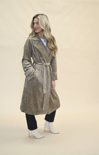Dorian Suede Trench