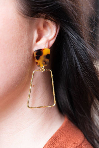 Ariana Earrings - Tortoise // Christmas, Jewelry, Gifts