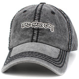 BAD HAIR DAY Vintage Baseball Cap: Black