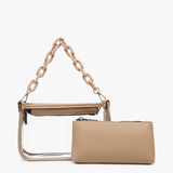 Jessica Stadium Clear Crossbody Bag – Chain Strap