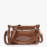 Jessica Stadium Clear Crossbody Bag – Chain Strap