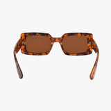 BREEZE AMBER Polarized Rectangle Square Fashion Sunglasses