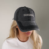 BAD HAIR DAY Vintage Baseball Cap: Black