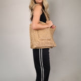 Hideaway Raffia Tote