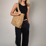 Hideaway Raffia Tote
