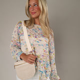 Rachel Raffia Westlyn Bum Bag: Cream