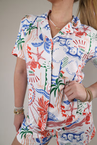 Beach Days Getaway PJ Top