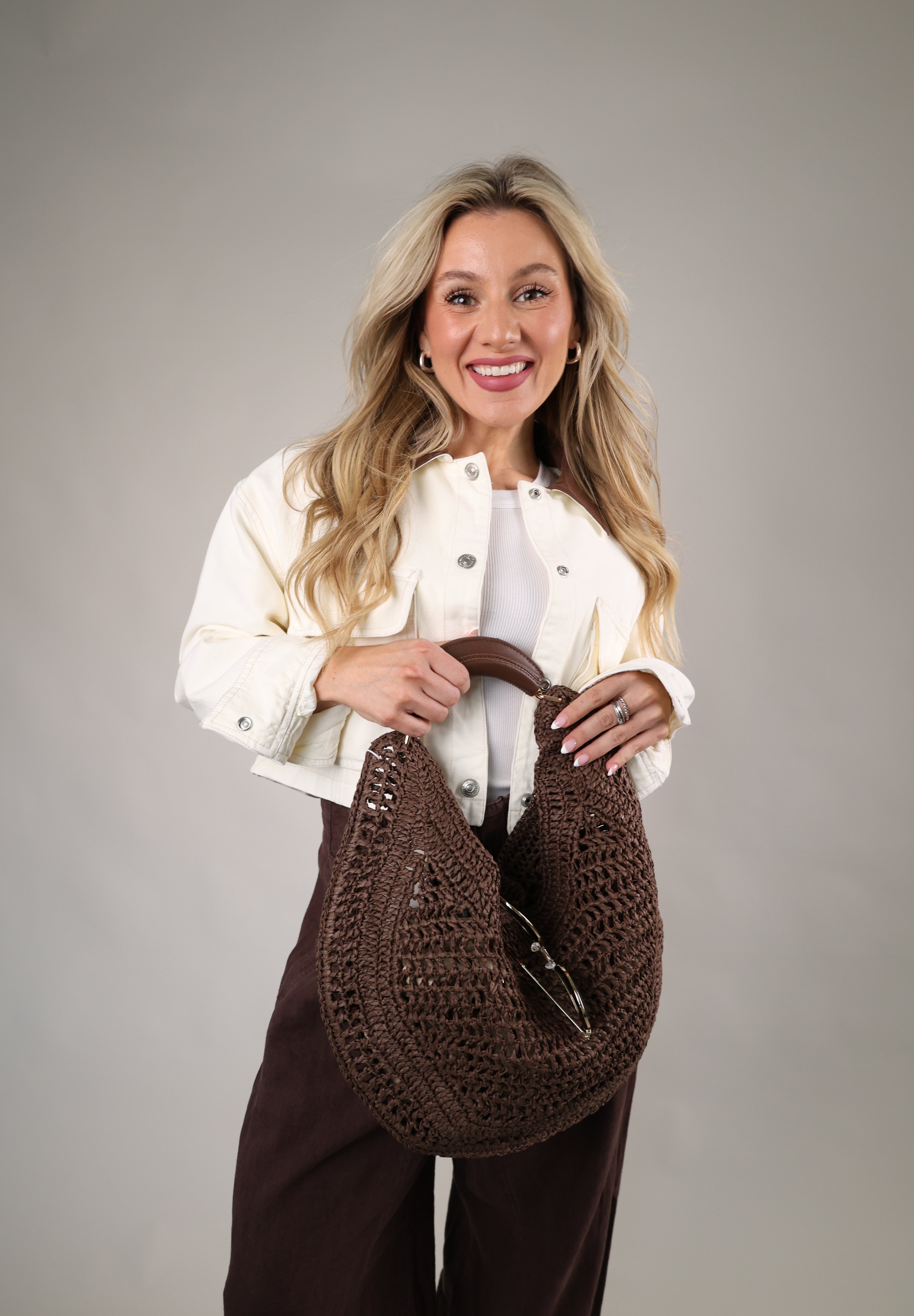 Relaxed fit workwear jacket from Shear Boutique with structured details and patch pockets