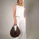 Shear Boutique Pistola Delphine Pleated Wide Leg Pants in off white with a relaxed tailored silhouette and elegant summer styling