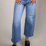 Shear Boutique Hidden Gem Kyra Bowed Ankle Jeans featuring a high rise fit and relaxed modern silhouette for elevated summer denim styling