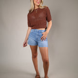 Greata Sweater in Sorrell, a versatile women’s knit top perfect for layering and effortless everyday wardrobe styling
