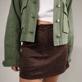 Perri Suede Mini Skirt