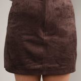 Perri Suede Mini Skirt